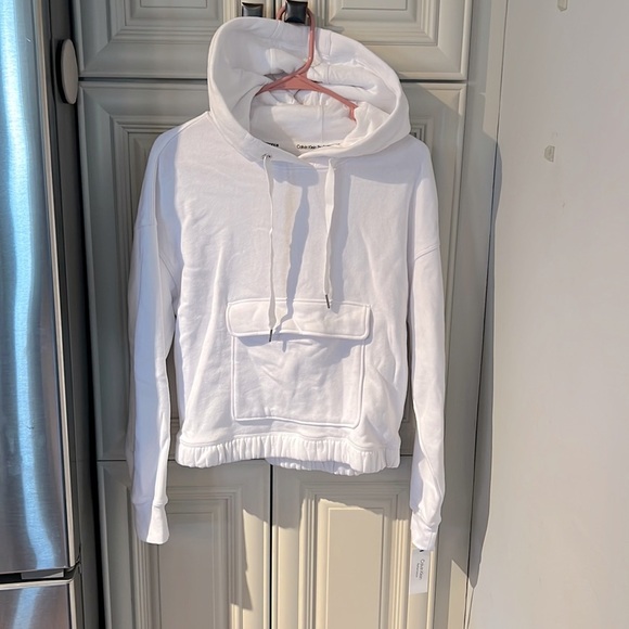 Calvin Klein white Performance hoodie NWT S - Picture 1 of 6